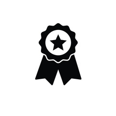 Achievement Ribbon Icon Vector Design Element Star Award Symbol Decoration