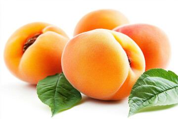 Apricot, on a white background, clipart