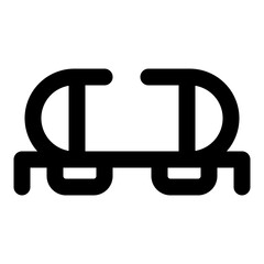 transportation dashed line icon