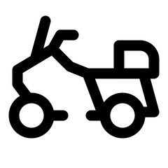 transportation dashed line icon
