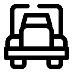 transportation dashed line icon
