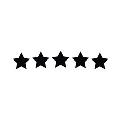 Five Stars Rating System Concept Customer Feedback And Satisfaction Icon