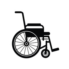 Wheelchair Vector Illustration Simple Design Medical Equipment Accessibility Symbol Healthcare Support