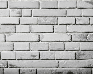 Fototapeta premium use an old-fashioned white-wash brick wall texture. a panoramic backdrop for your picture or text.