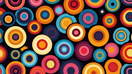 Vibrant circles pattern