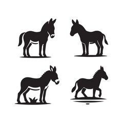silhouettes of horses