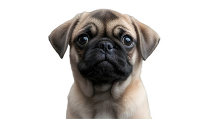 Obraz premium Adorable Pug Puppy Portrait.