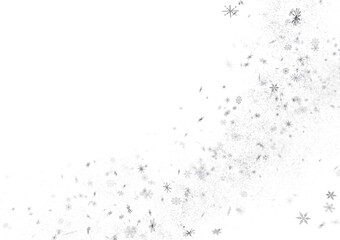 Flurry of Snowflakes: Radiant 3D Illustration Showcasing Falling Festive Snow Crystals