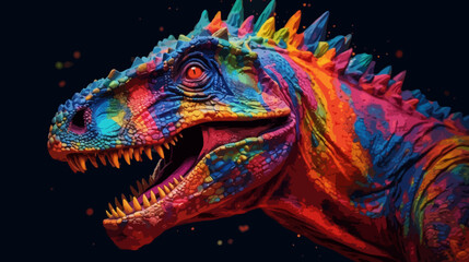 Fototapeta premium Vivid color dinosaur