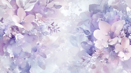 Obraz premium Soft pastel floral background featuring shades of lavender and light pink with subtle textures and gradients creating a serene and calming atmosphere