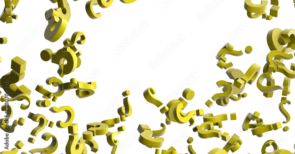 Poster infinite question marks