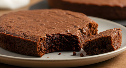 Delightful Low Carb Coconut Flour Brownies Baking On Rustic Table