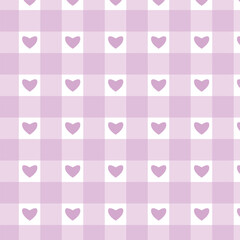 seamless pattern with pink hearts