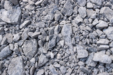 Grey Gravel Rocks Stones Ground Texture Background