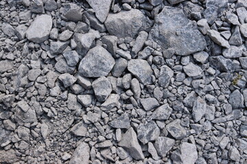 Grey Gravel Rocks Stones Ground Texture Background