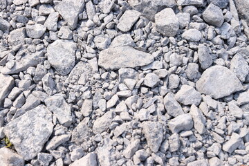 Grey Gravel Rocks Stones Ground Texture Background