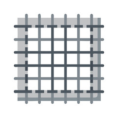 Concrete Reinforcement Grid Icon Representing Structural Support and Building Material