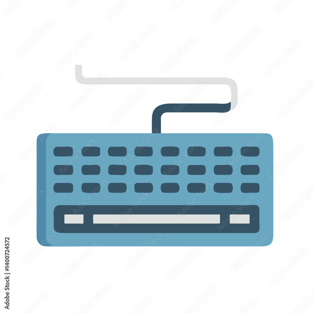 Aufkleber Keyboard Icon Representing Computer Input and Digital Typing