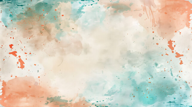 A watercolor background in soft pastel colors splashed artistically.