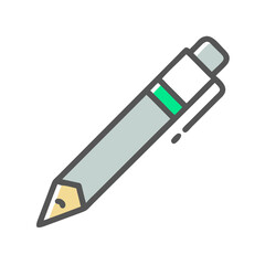 Pen with Cap Icon Representing Writing Instrument and Stationery Tool