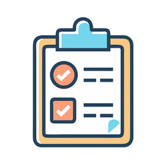 Project Checklist Clipboard Icon Representing Task Management and Workflow Planning