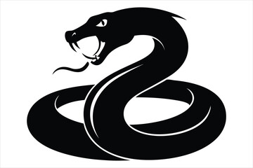 coiled snake silhouette