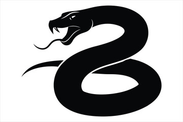 coiled snake silhouette