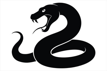 coiled snake silhouette