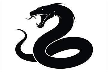 coiled snake silhouette