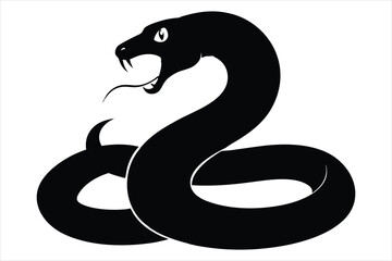 coiled snake silhouette