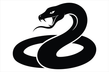 coiled snake silhouette