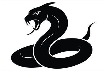 coiled snake silhouette