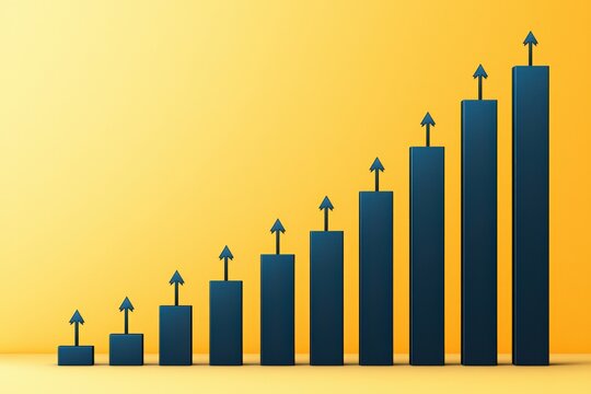 Growing Success Business Growth Chart Analysis Infographic Professional Environment Overview Data Visualization for SEO Impact