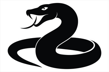 coiled snake silhouette
