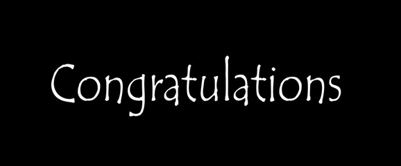 Congratulations quotes, typography, posters and other uses of fashion, art, designs for prints, posters, cards, t shirt, coffee mug hoodies etc.