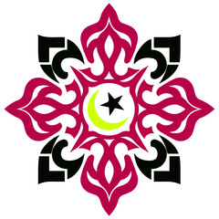 Kaleidoscopic floral mandala showcasing harmonious designs and artistic vibrant ornamentation