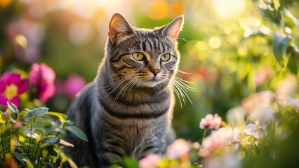 cat in the garden