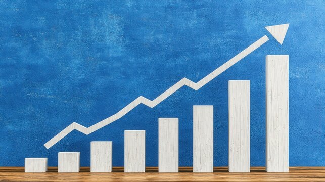 Business Growth Analysis Financial Trends Infographic Indoor Close-up View Strategic Planning for Success