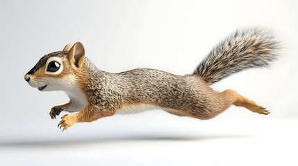 Fototapeta premium Cute Running Squirrel