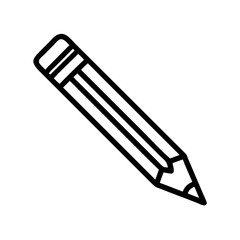 Fototapeta premium Pencil icons symbolize creativity and artistic expression. Essential for drawing, writing, and educational themes, these designs reflect the art of communication through simple tools.