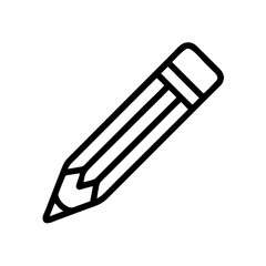 Fototapeta premium Pencil icons symbolize creativity and artistic expression. Essential for drawing, writing, and educational themes, these designs reflect the art of communication through simple tools.