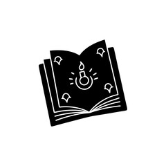 creative details Witch’s Spell Book Icon Vector Illustration
