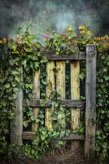 Nature's Embrace: A Harmonious Blend of Fence and Vine