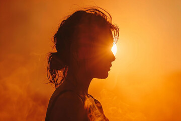 Overheated Tourist in Harsh Summer Sunlight During a Bad Vacation Generative AI