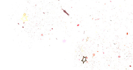 Dazzling 3D Illustration: Witness a Downpour of Golden Stars