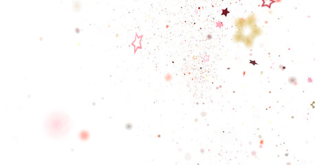 stars gold modern frame in 3d