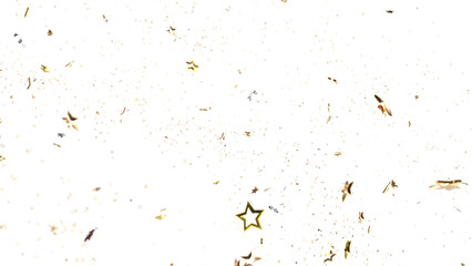 Stars - stars. Confetti celebration, Falling golden abstract decoration for party, birthday celebrate,