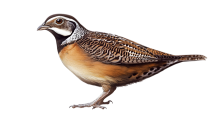 Mountain Quail Profile with Wildlife.