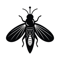 firefly glowing head vector art silhouette