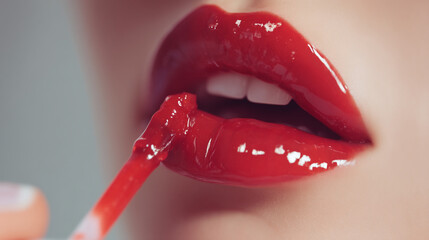 Red lip gloss application tutorial how to apply perfect red lip gloss beauty tips and tricks for glossy lips